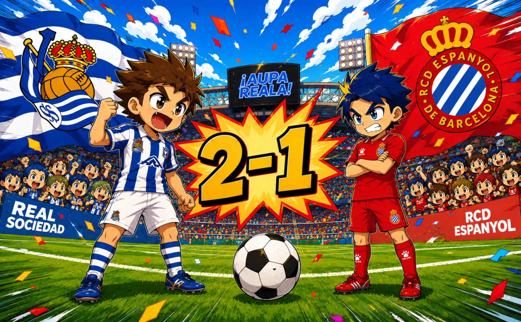 Real Sociedad 2 - 1 RCD Espanyol