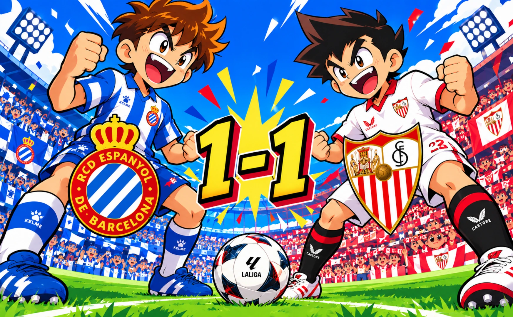 Espanyol 1 - 1 Sevilla